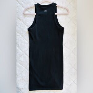 ALO Yoga Black Racerback Mini Dress